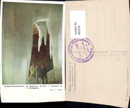 602254,Dachstein-Rieseneishöhle Obertraun Eisportal i. II Eisabgrund Höhle