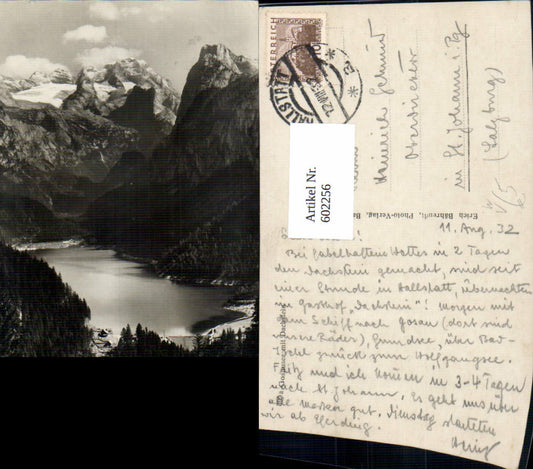 602256,Foto Ak Gosausee m. Dachstein Gosau pub Erich Bährendt