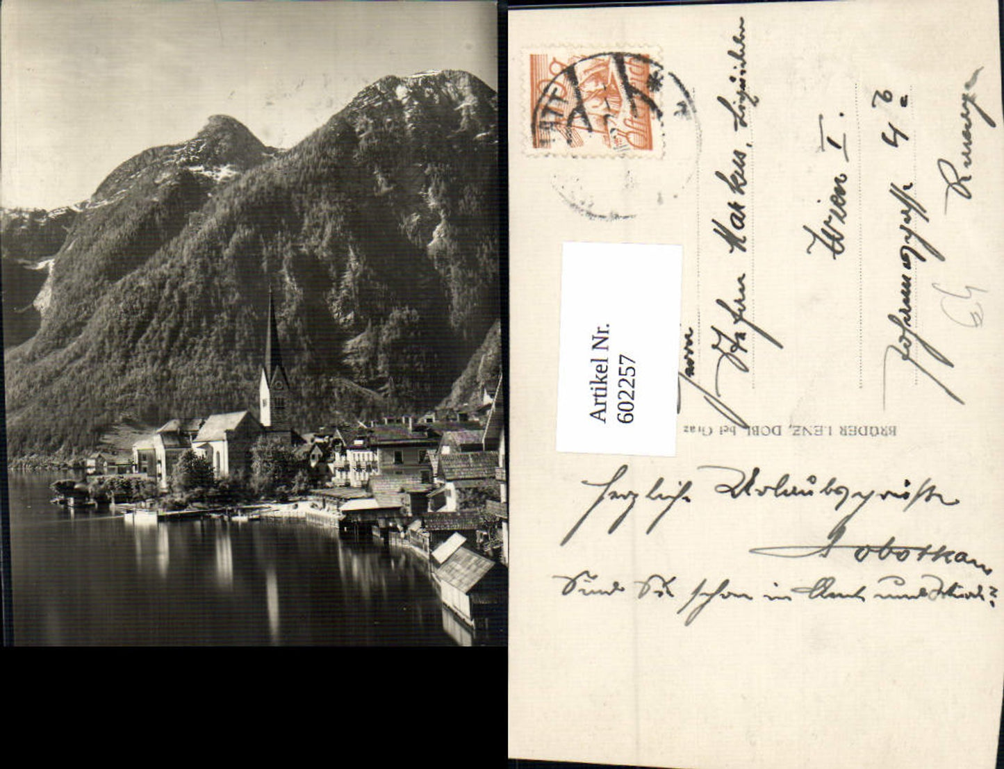 602257,Foto Ak Hallstatt Ansicht