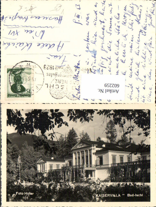 602259,Foto Ak Bad Ischl Kaiservilla pub Foto Hofer 101
