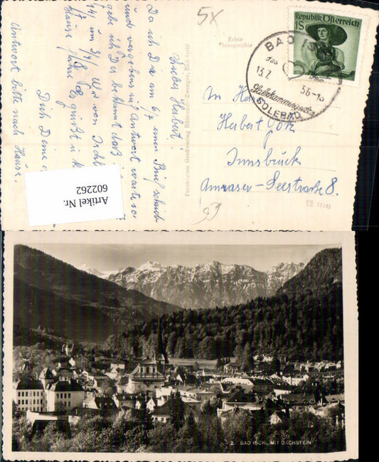 602262,Foto Ak Bad Ischl m. Dachstein