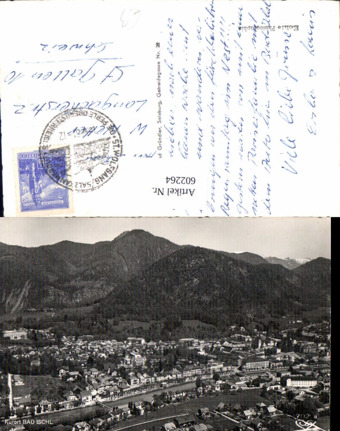 602264,Foto Ak Bad Ischl Totale