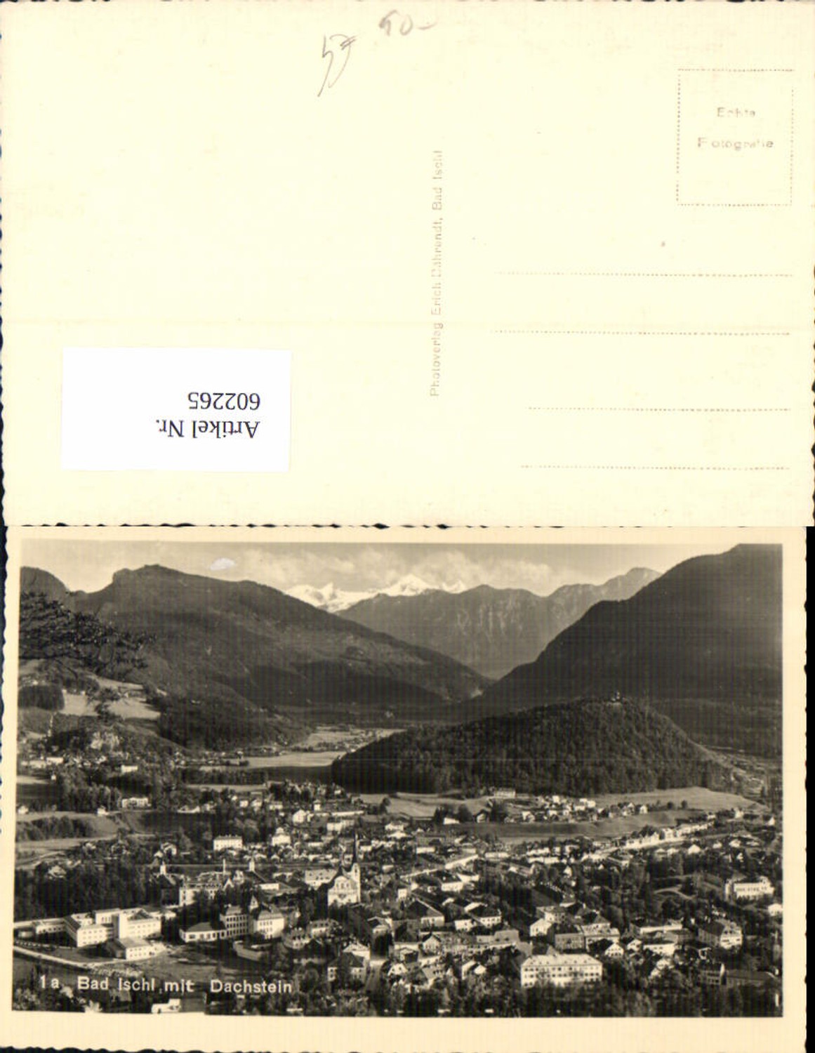 602265,Foto Ak Bad Ischl m. Dachstein