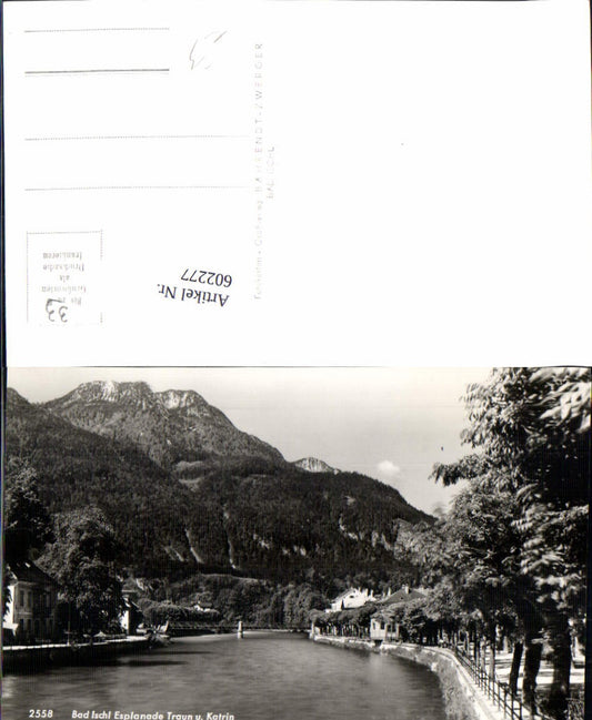 602277,Foto Ak Bad Ischl Esplanade Traun u. Katrin