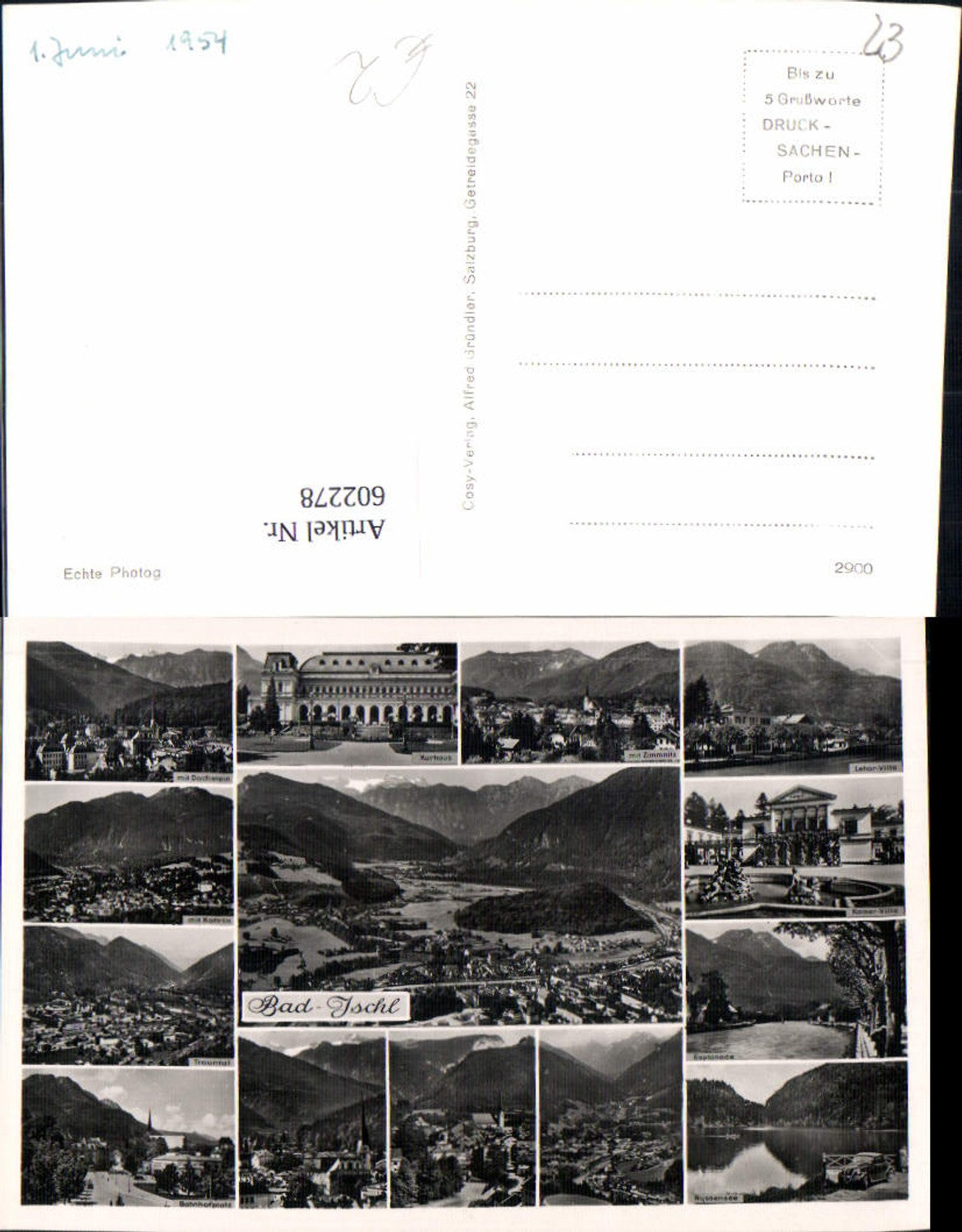 602278,Mehrbild Ak Bad Ischl Kurhaus Nussensee Bahnhofplatz