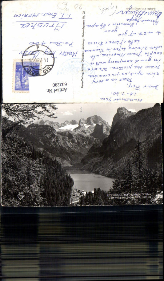 602290,Foto Ak Gosausee m. Dachstein v. Weg zur Zwieselalm Gosau pub Cosy 372
