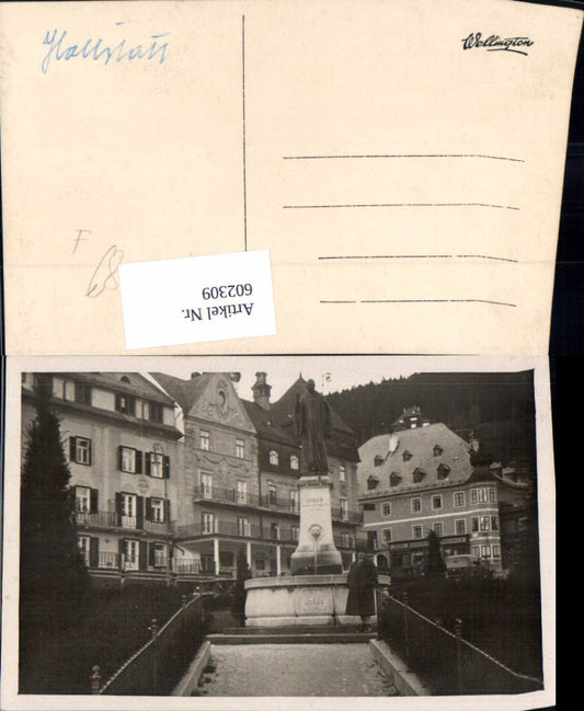 602309,Foto Ak Hallstatt Brunnen Otker