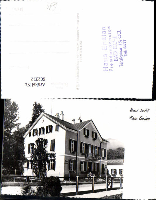 602322,Foto Ak Bad Ischl Haus Enzian