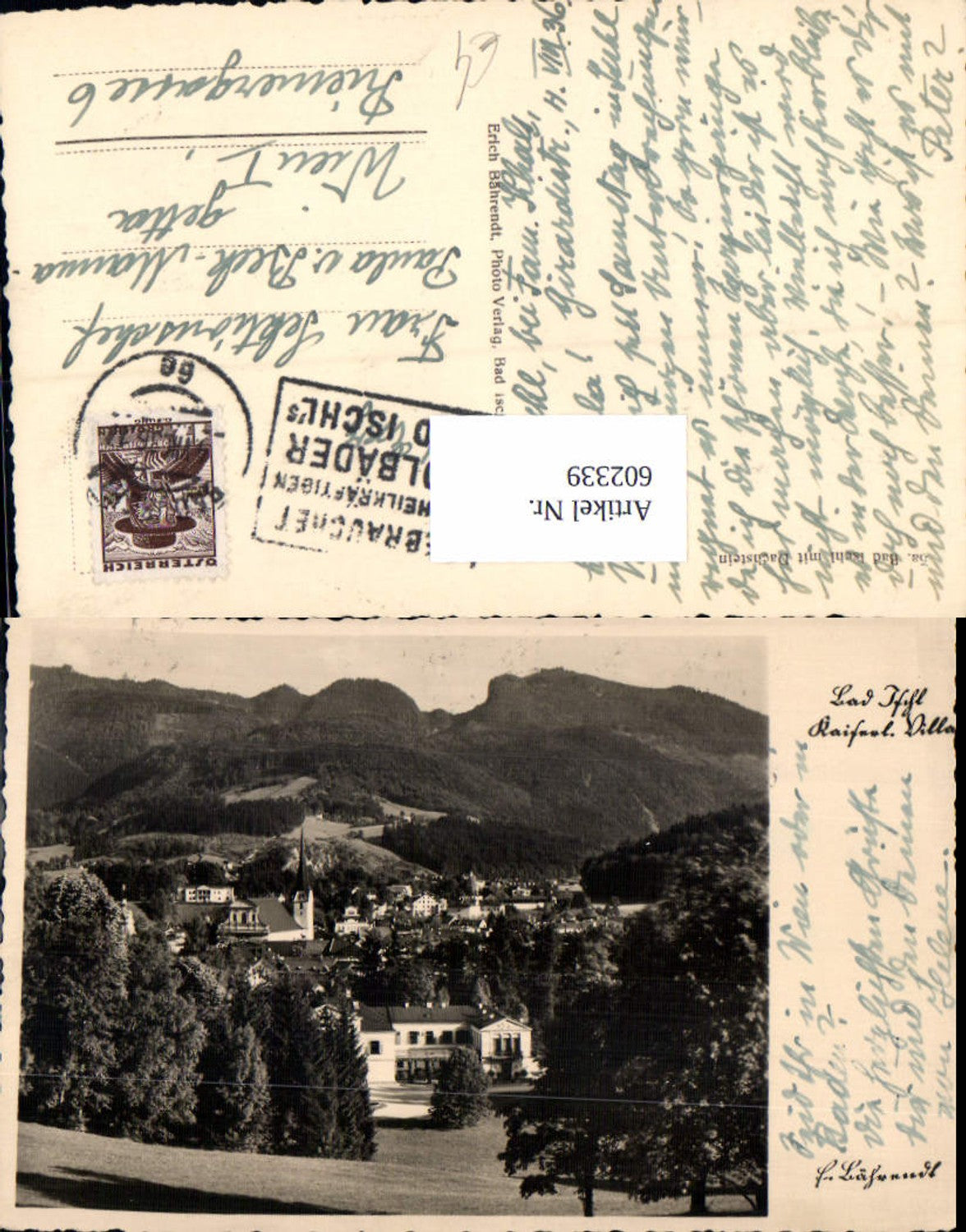 602339,Foto Ak Bad Ischl Kaiserliche Villa