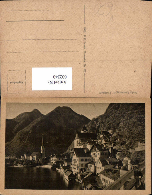 602340,Hallstatt Ansicht pub F. E. Brandt 032