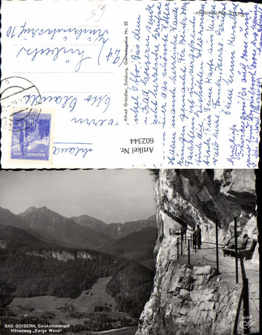 602344,Foto Ak Bad Goisern Höhenweg Ewige Wand