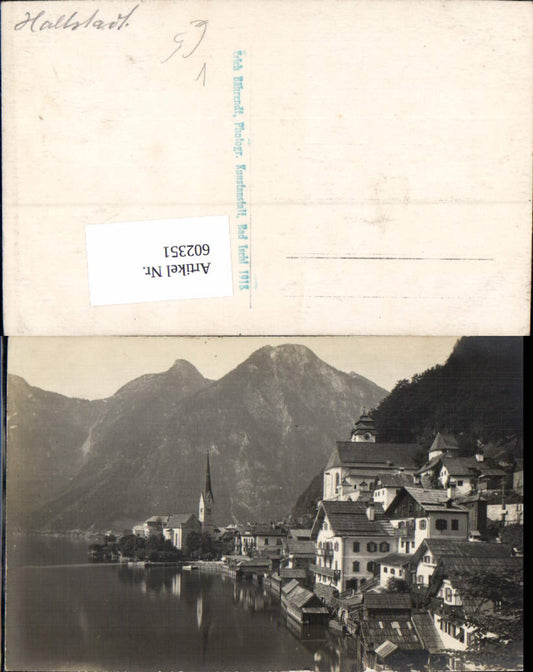 602351,Foto Ak Hallstatt Ansicht pub Erich Bährendt