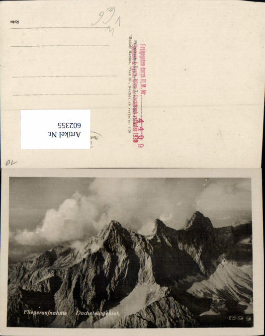 602355,Fliegeraufnahme Dachsteingebiet Hallstatt pub Rudolf Hodina 6099