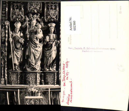 602360,Foto Ak Gampern Gotischer Flügelaltar Kirche Altar