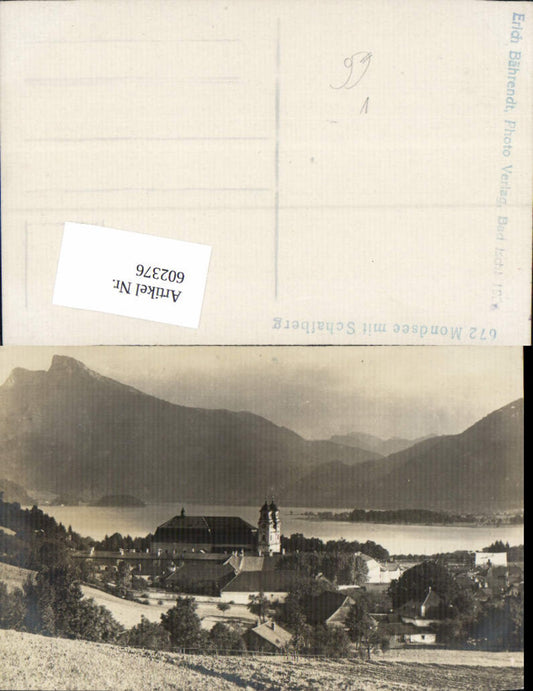602376,Mondsee m. Schafberg pub Erich Bährendt