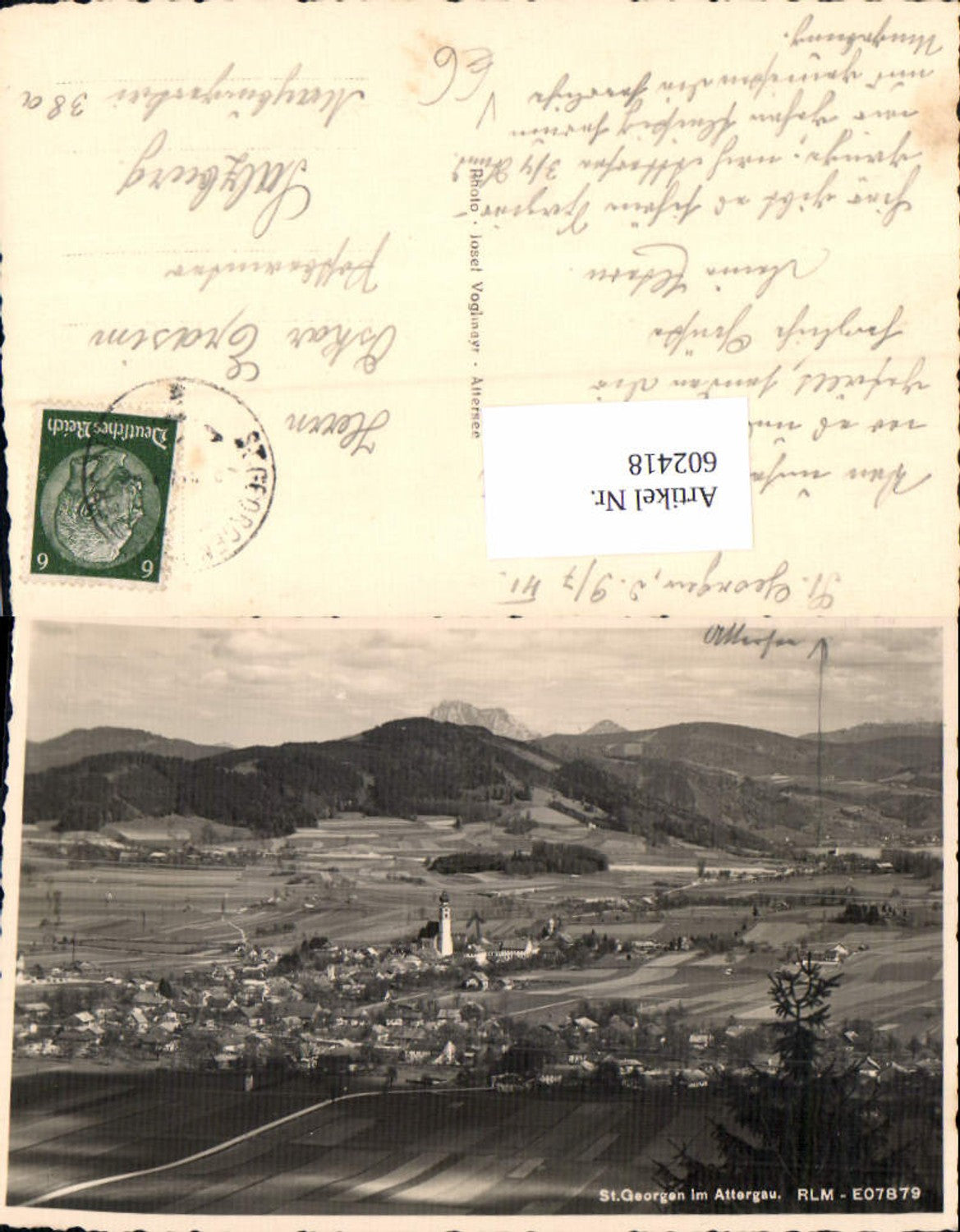 602418,Foto Ak St Georgen a. Attergau pub Josef Voglmayr RLM E07879