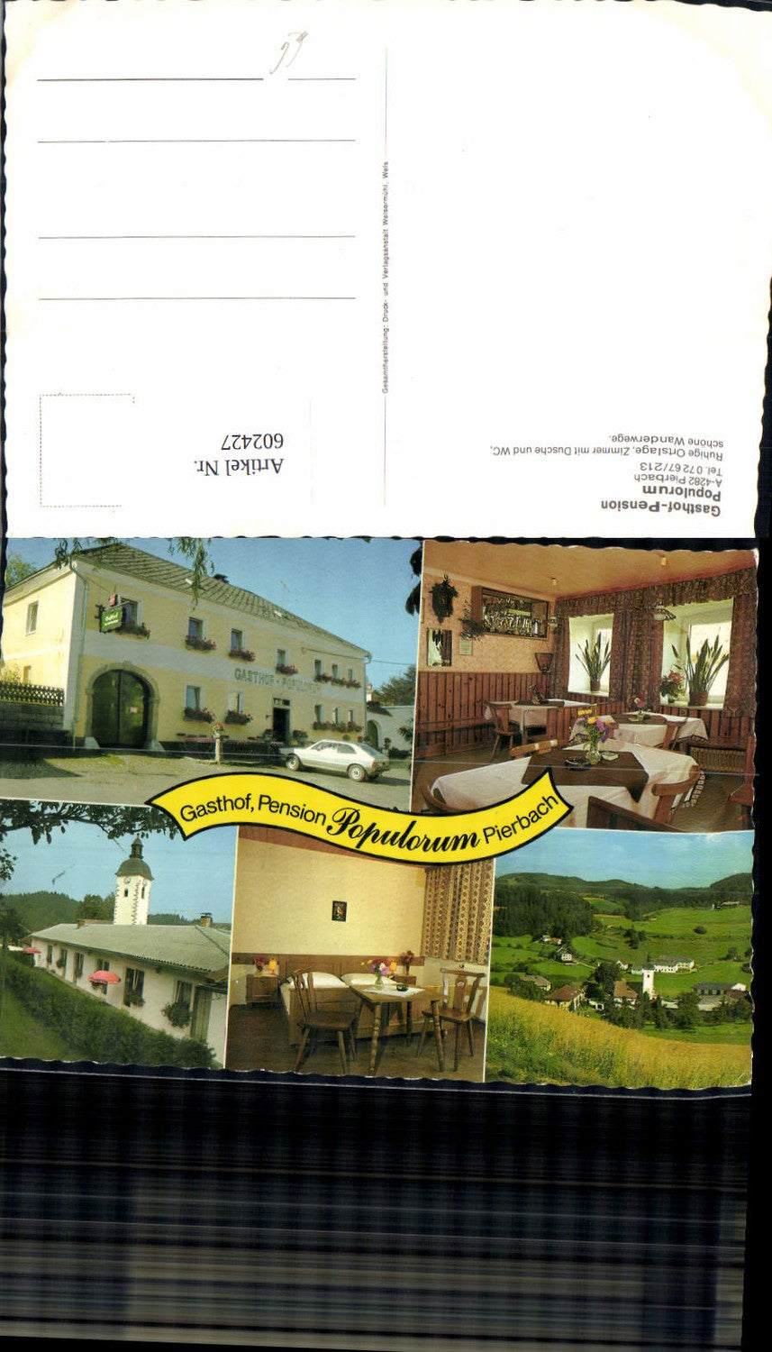 602427,Mehrbild Ak Pierbach Gasthof Pension Populorum