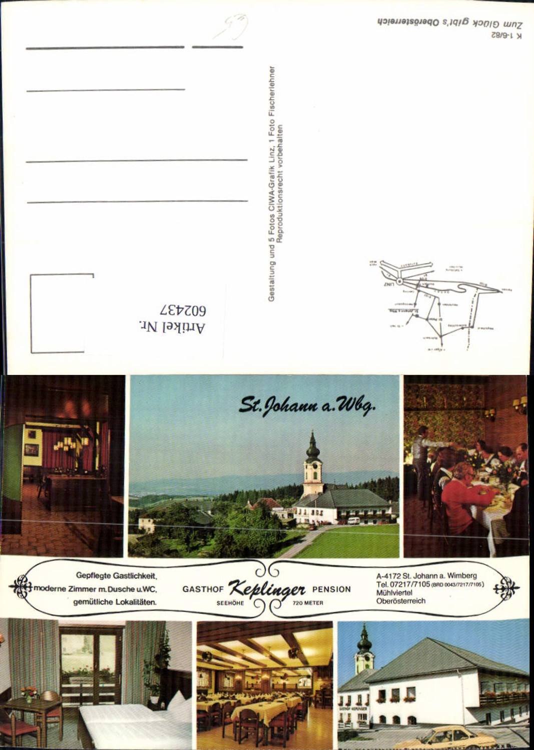 602437,Mehrbild Ak St Johann am Wimberg Gasthof Keplinger Pension