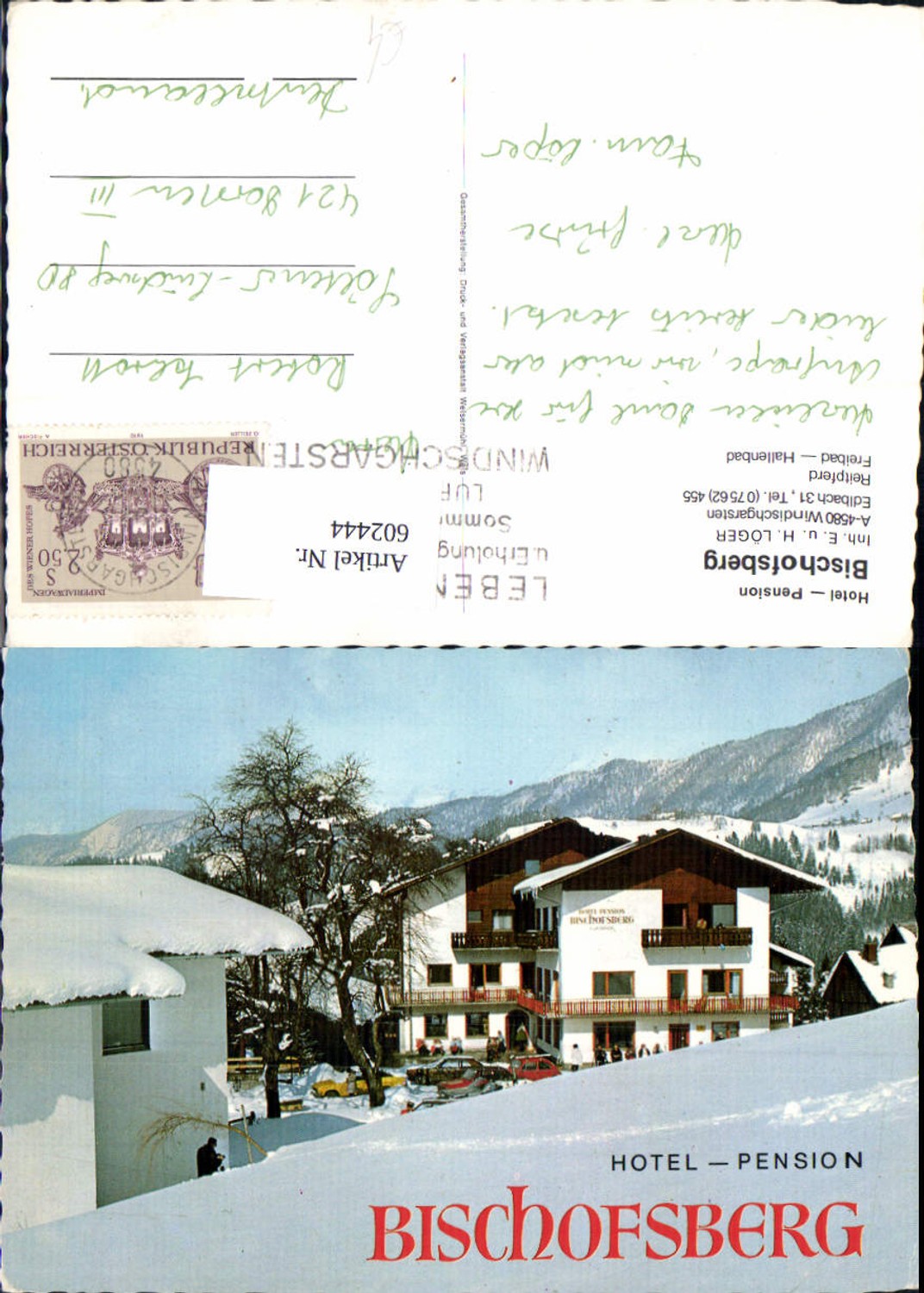 602444,Windischgarsten Hotel Pension Bischofsberg Winteransicht