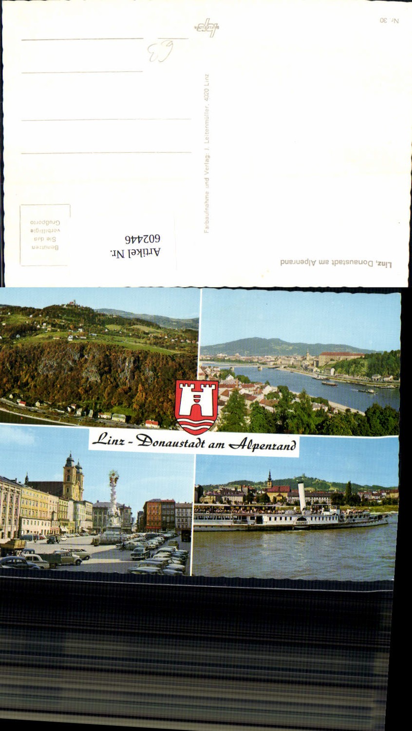 602446,Mehrbild Ak Linz a. d. Donau a. Alpenrand Schiff Dampfer Budapest Hauptplatz