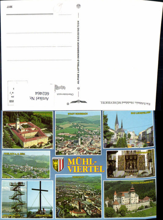 602464,Mehrbild Ak Mühlviertel Freistadt Bärenstein Stift Schlägl pub Alpine Luftbild 3017