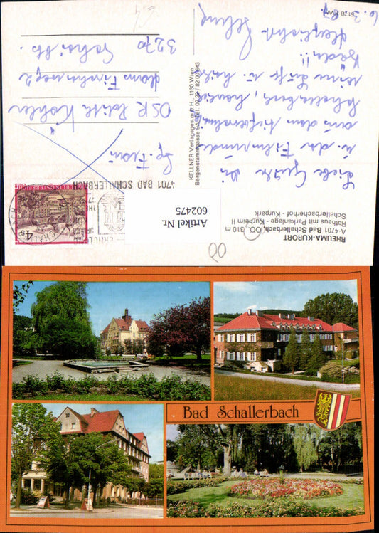 602475,Mehrbild Ak Bad Schallerbach Kurpark Schallerbachhof Rathaus