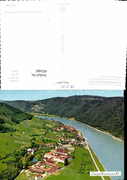 602480,Engelhartszell Kloster Engelzell pub Alpine Luftbild FÖ 55793