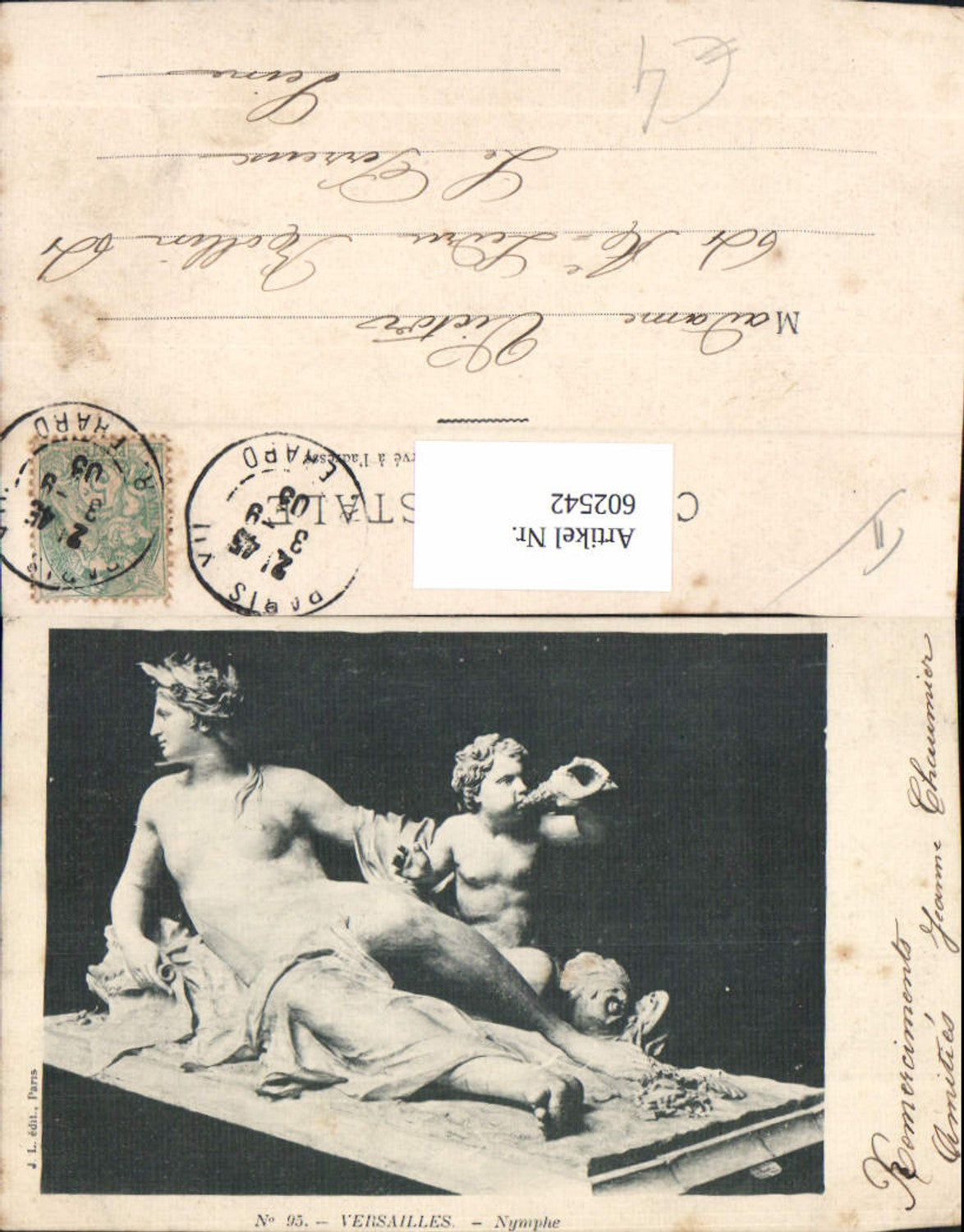 602542, Versailles Nymph Figure Sculpture