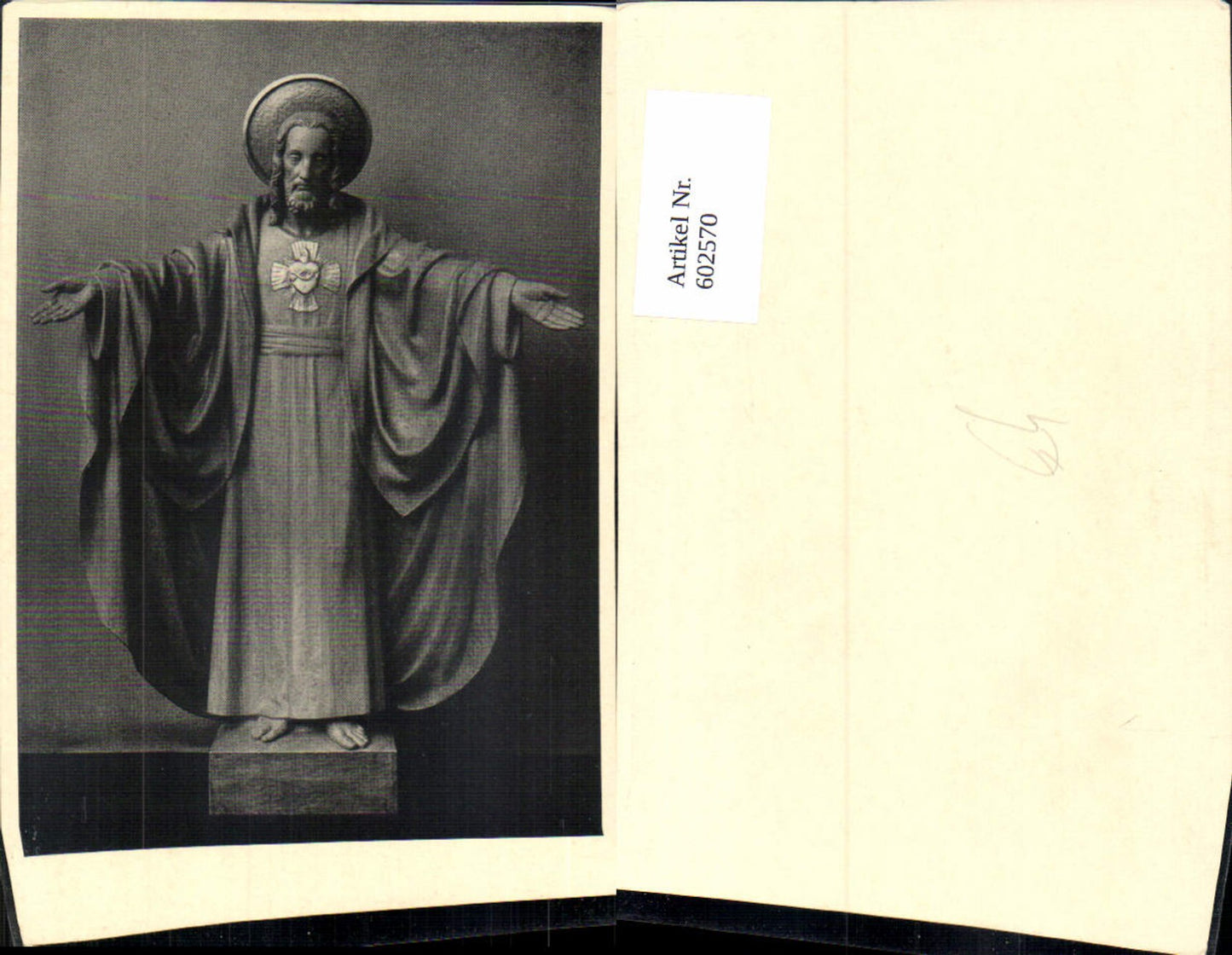602570,Jesus Herz Jesu Figur Skulptur Religion