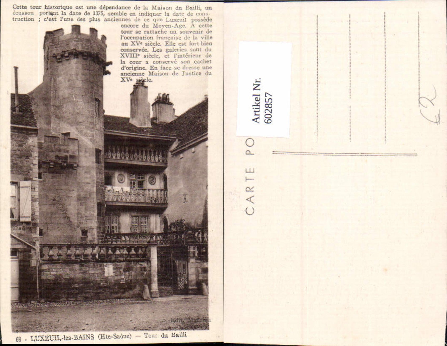Alte Ansichtskarte – Old Postcard