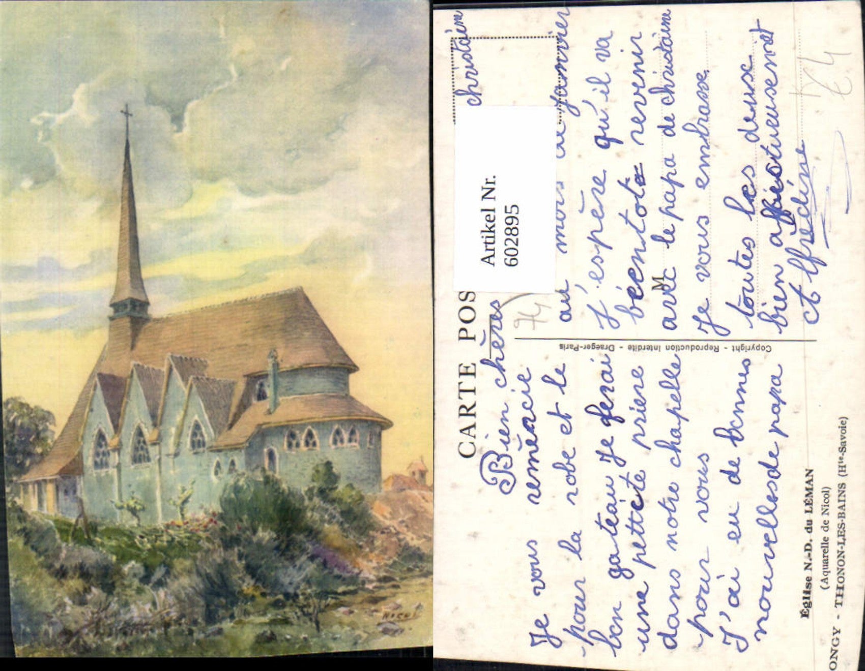 Alte Ansichtskarte – Old Postcard