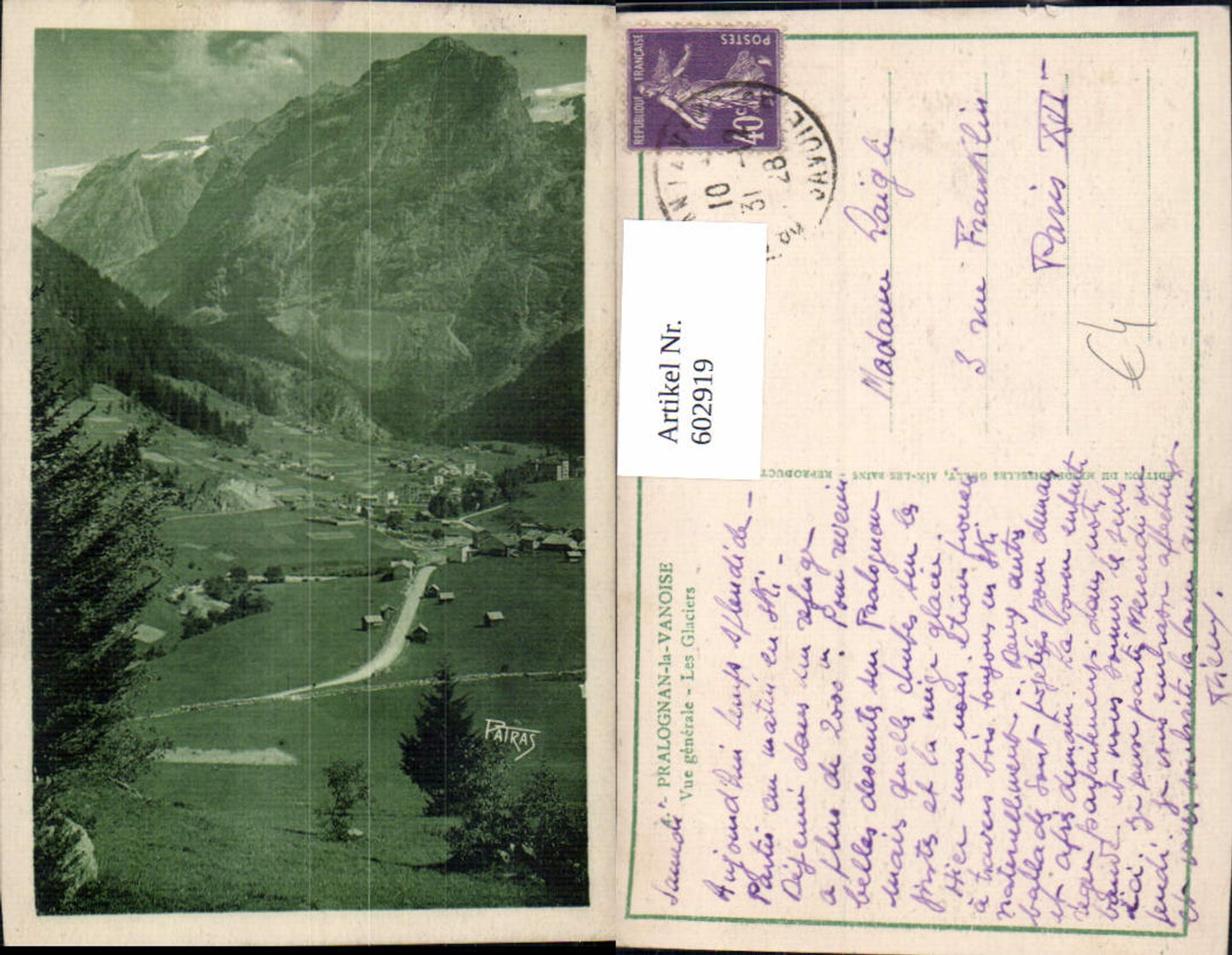 Alte Ansichtskarte – Old Postcard
