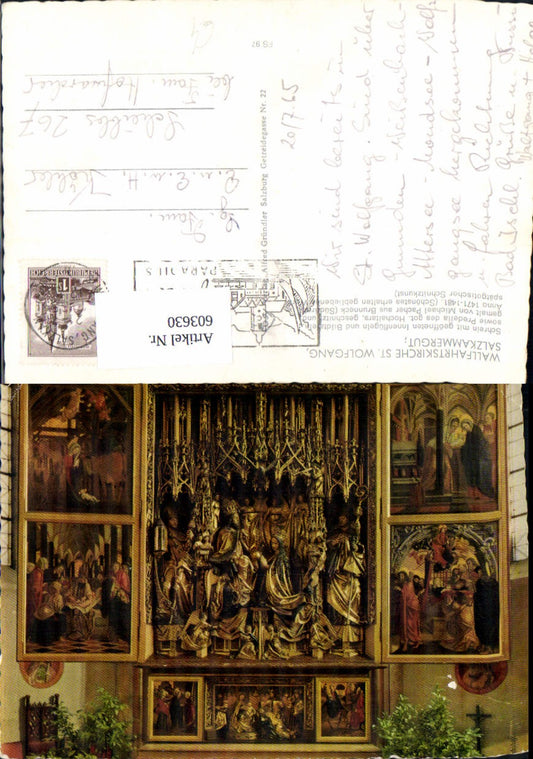 603630,St Wolfgang i. Salzkammergut Hochaltar Detailansicht Kirche