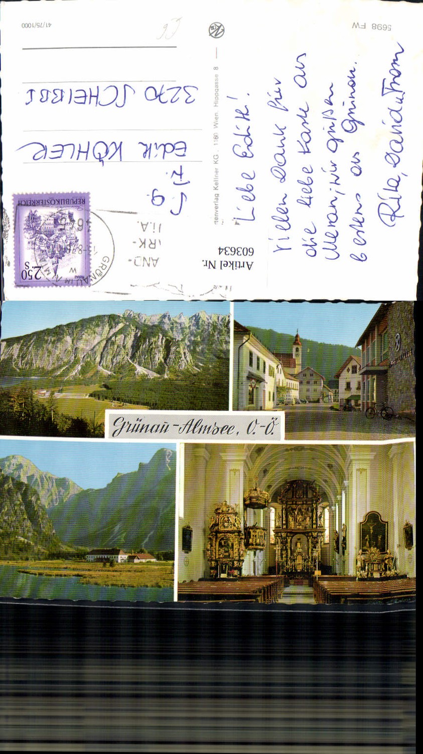 603634,Mehrbild Ak Grünau Almsee Almtal
