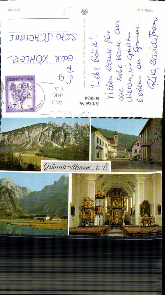603634,Mehrbild Ak Grünau Almsee Almtal