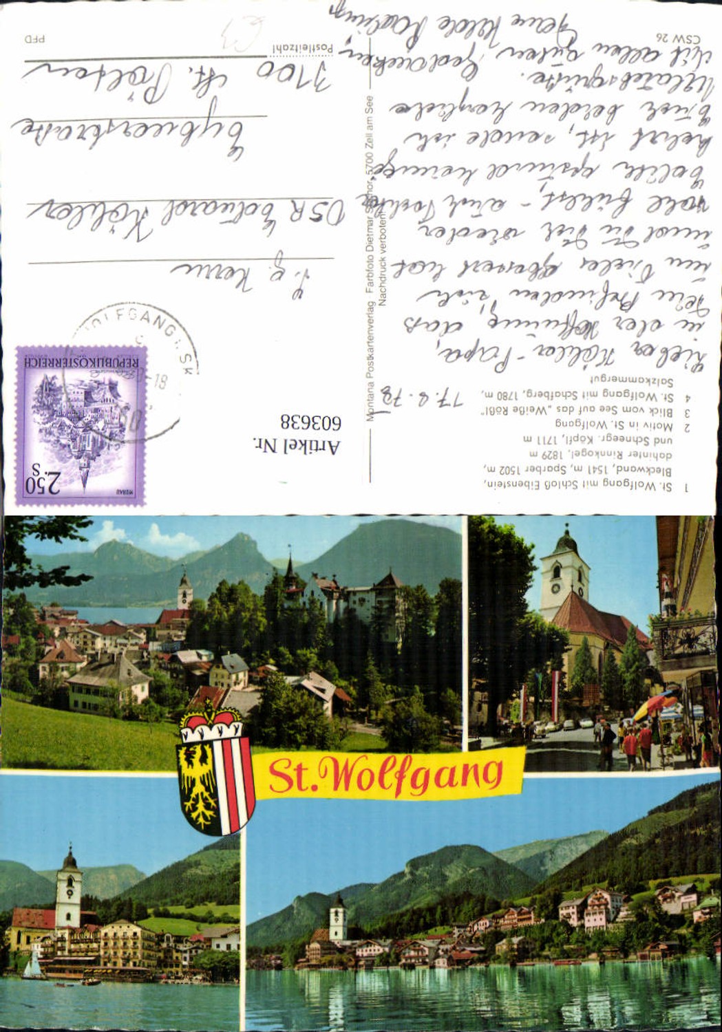 603638,St Wolfgang i. Salzkammergut Bleckwand Weiße Rößl Schafberg