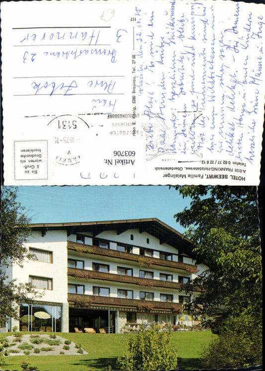 603706,Franking-Holzöstersee Hotel Seewirt
