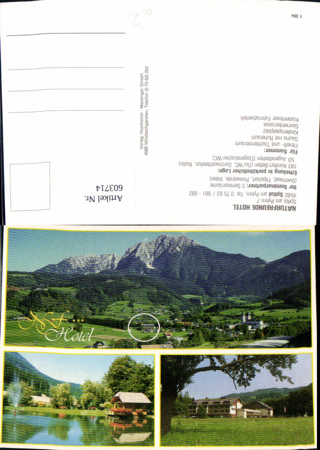 603714,Mehrbild Ak Spital a. Pyhrn Naturfreunde Hotel