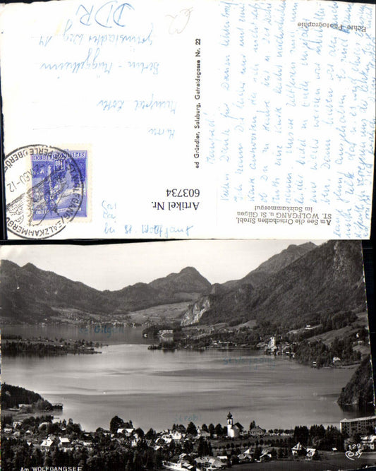 603734,Foto Ak Wolfgangsee St Wolfgang i. Salzkammergut u. St Gilgen Strobl