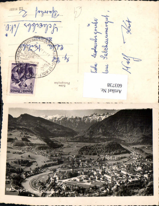 603738,Foto Ak Bad Ischl m. Dachstein