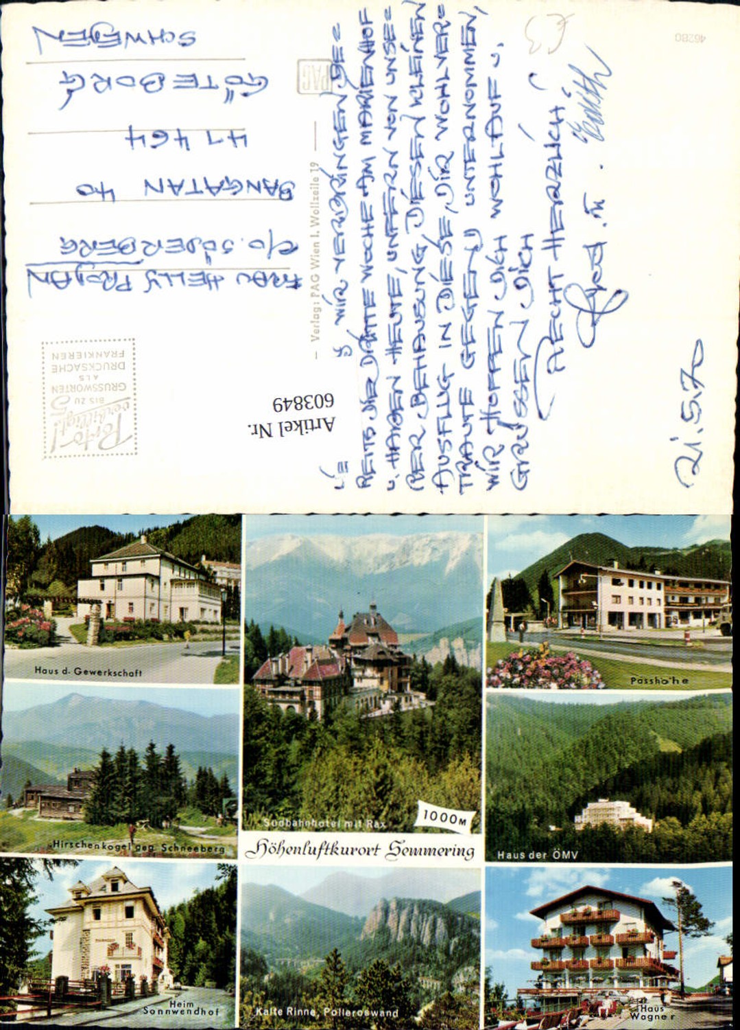 Alte Ansichtskarte – Old Postcard