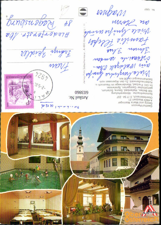 603860,Mehrbild Ak Waldzell Gasthof Pension Mairinger Hallenbad