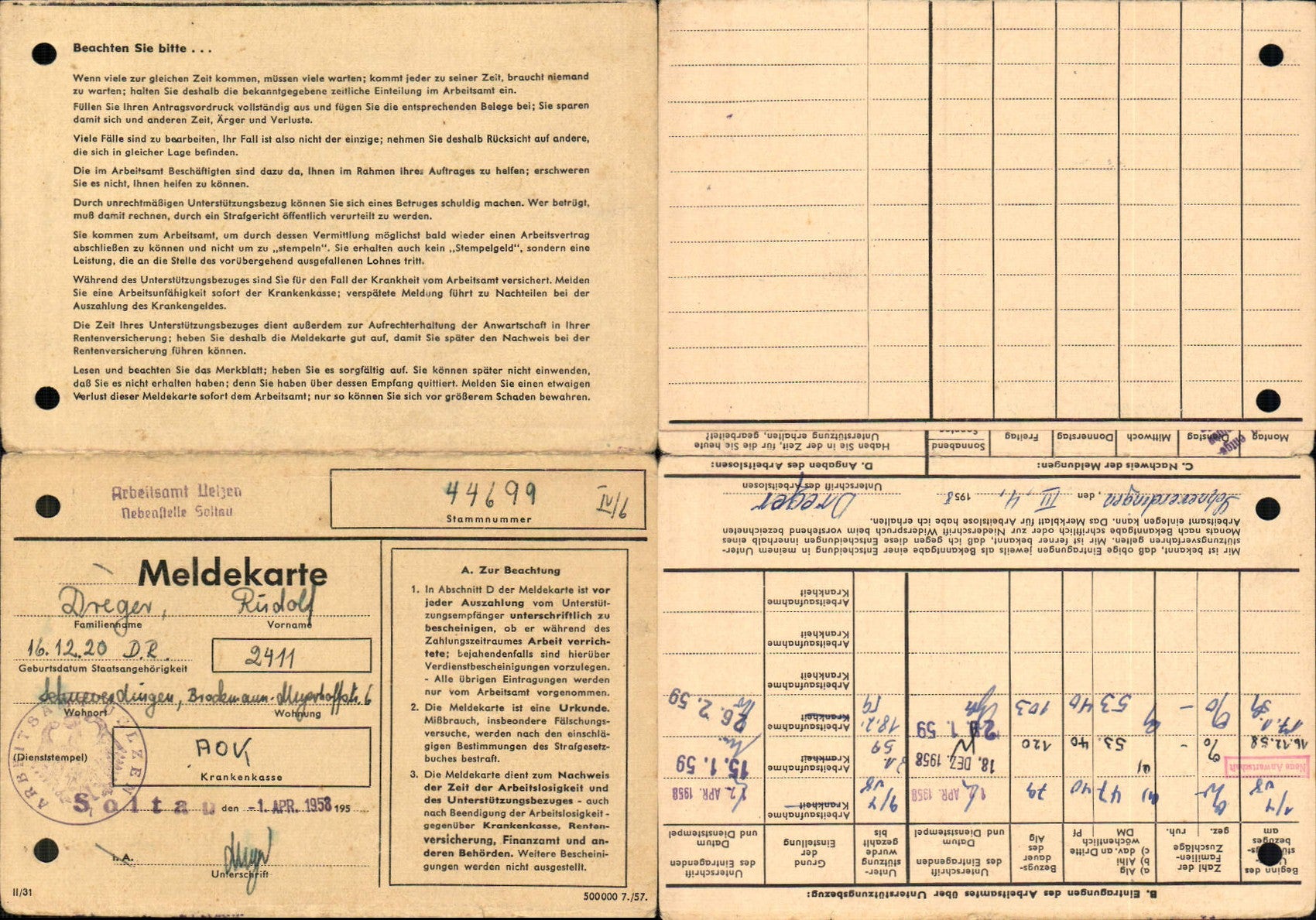 Alte Ansichtskarte – Old Postcard