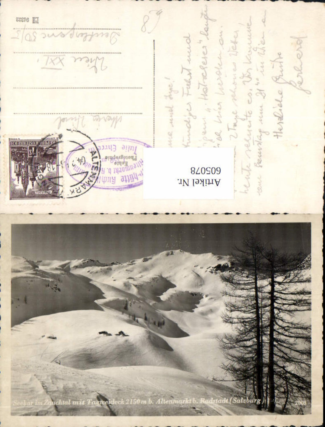 Alte Ansichtskarte – Old Postcard