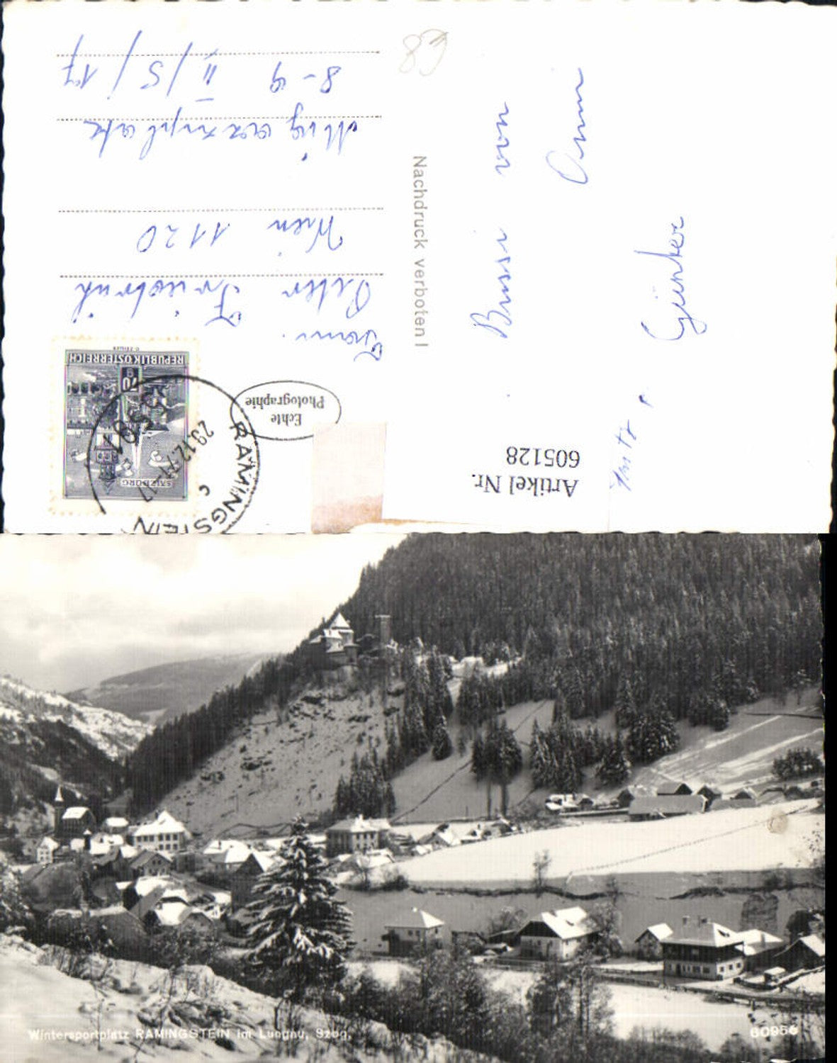 Alte Ansichtskarte – Old Postcard