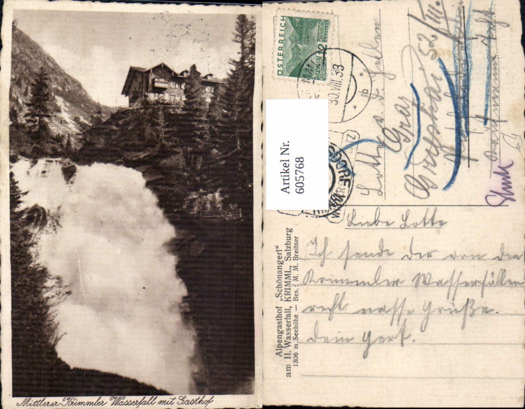 Alte Ansichtskarte – Old Postcard