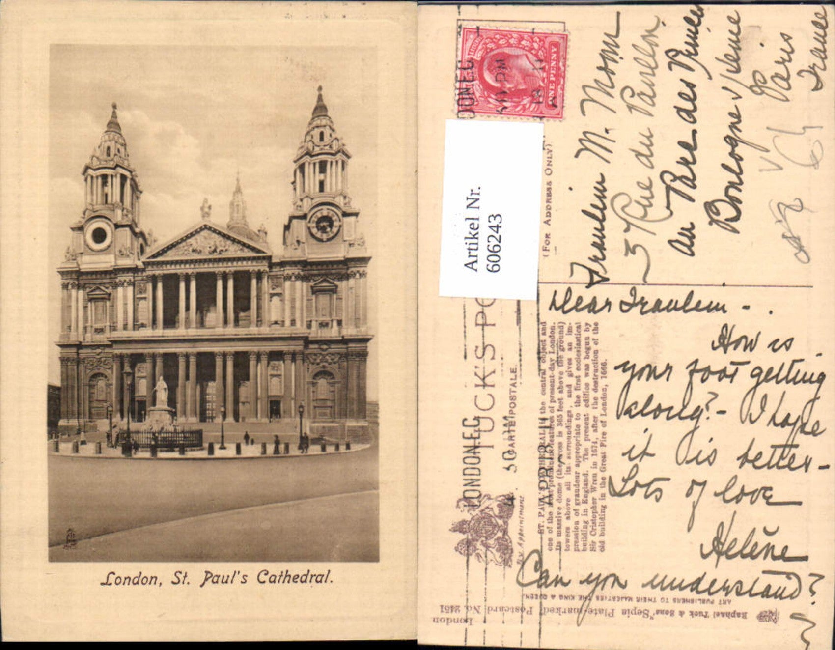 Alte Ansichtskarte – Old Postcard