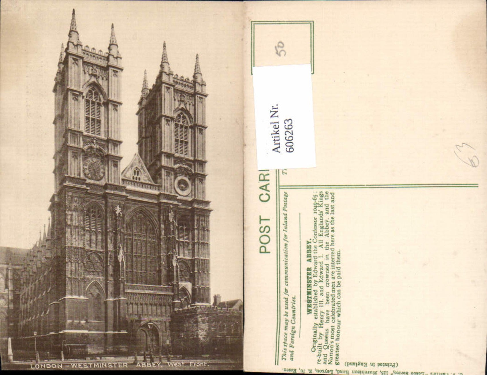 Alte Ansichtskarte – Old Postcard