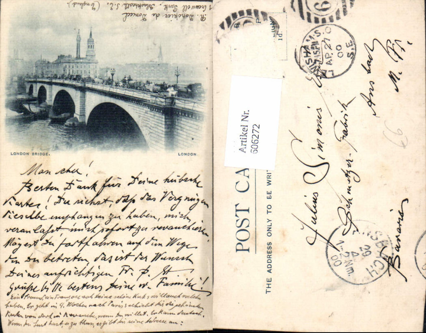 Alte Ansichtskarte – Old Postcard