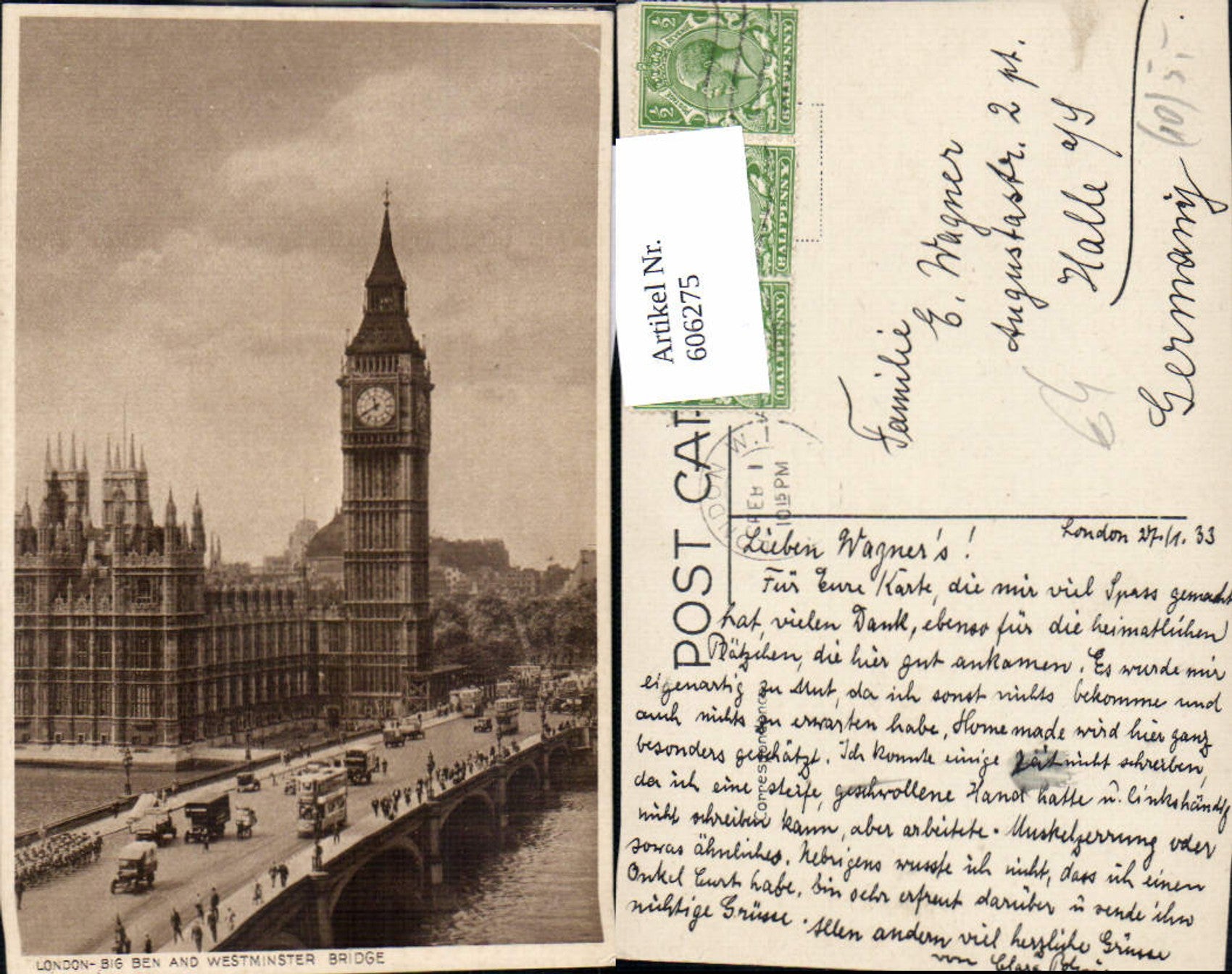 Alte Ansichtskarte – Old Postcard